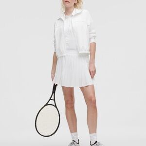 Lululemon High-Rise Pleated Tennis Skirt in White
